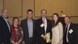 (L to R): Stan Wagner, Red Thread Creative Group; Jennifer Edwards, Iron Horse Architects; Michael Gifford, AGC Colorado; Paul Isenbergh, Shames Makovsky Realty; Kim Robertson, MKK Engineers and President of SMPS Colorado; Nathan Mendel, Your Green Contractor