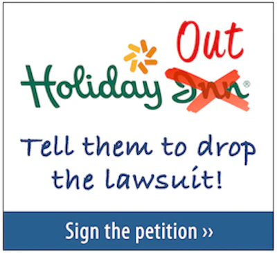 The Marijuana Policy Project has launched a petition to boycott Holiday Inn and end the lawsuit.