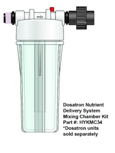 Dosatron Nutrient Delivery System Mixing Chamber Kit