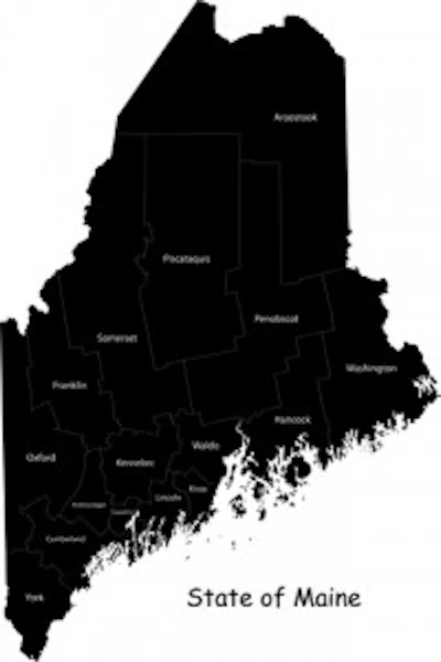 © Indos82 | Dreamstime.com - Maine Map Photo