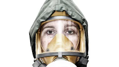 Woman In Gas Mask Dreamstime 10066292 Fmt