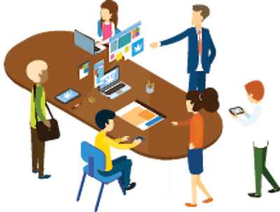 People At Small Table With Computer Fmt