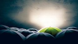 I Stock 641910624 Green Umbrella Black Umbrellas Storm Insurance Fmt