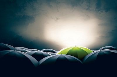 I Stock 641910624 Green Umbrella Black Umbrellas Storm Insurance Fmt