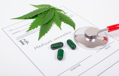 Medical Cannabis Prescription, Capsules, Leaves, And Stethoscope Dreamstime Credit Andrzej Pindras Resized