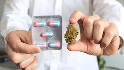 Doctor Holding Pills And Cannabis Adobe Stock Credit Eight8 Resized