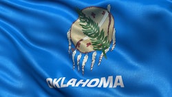 Oklahoma Flag Close Up Adobe Stock Credit Carsten Reisinger Resized