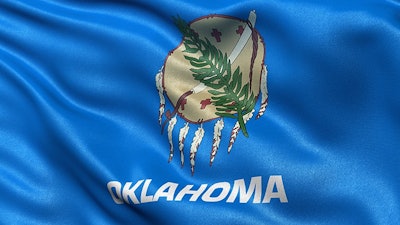 Oklahoma Flag Close Up Adobe Stock Credit Carsten Reisinger Resized