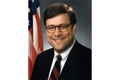 William Barr, Official Photo As Attorney General