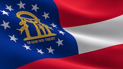 Georgia Flag Closeup Adobe Stock Credit Md3d Resized