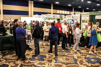 The 70,000-square-foot exhibit hall included more than 120 companies providing solutions specifically for plant-touching cannabis businesses. Photo by Katelyn Boyden