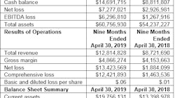 1933 Industries Financial Results