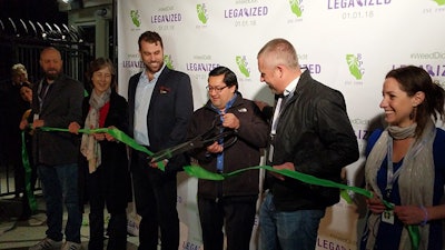 The Berkeley Patients Group team celebrates the legalization of adult-use cannabis in California on Jan. 1, 2018.