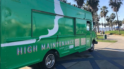 To promote the third season of HBO's High Maintenance, Grandesign Experiential used a branded food truck that distributed free CBD-infused coffee in Los Angeles and New York.