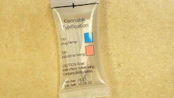 The 4-AP field test kit measures the ratio of CBD to THC in cannabis.