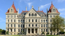New York State capitol building.