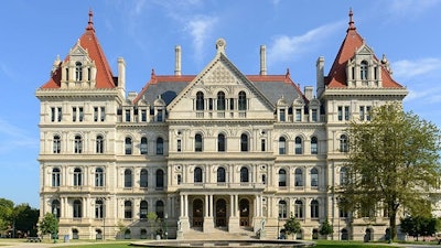 New York State capitol building.