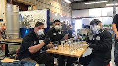 The Delta Separations team has produced hundreds of gallons of hand sanitizer for the surrounding San Francisco community in response to the COVID-19 pandemic.