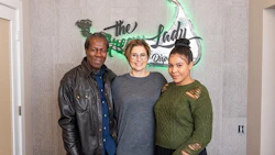 Nicole Campbell, middle, owns The Green Lady Dispensary, a vertically integrated adult-use cannabis company in Nantucket, with her husband, Rupert, and daughter, Corbet.