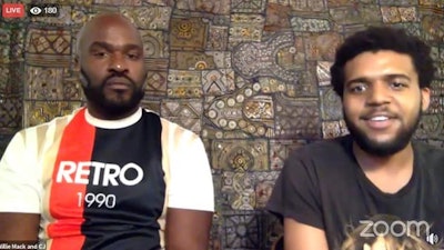 Willie Mack, left, and CJ Wallace, right, of cannabis startup Think BIG