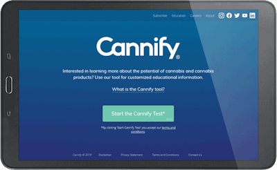 Cannifywebsiteontablet