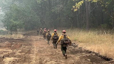 The East Fork Cultivars team and neighbors dug fire lines to help prevent the Slater Fire from spreading.