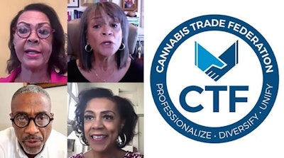 Speakers clockwise from top left: Linda Mercado Greene, Dr. Patricia Frye, M.D., Shelli Williams Hayes, Tracey Syphax