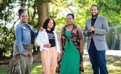 From left to right: Minorities for Medical Marijuana (M4MM)’s Roz McCarthy; Tammy Frazier, Florida chapter president; Carla White, membership director; and Erik Range, board chair