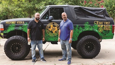 Ben Williams, left, and Wendell Robbins III, founders of Highway Hemp, are working on expanding their company's reach.