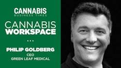 Green Leaf Medical Cannabis Workspace Graphic