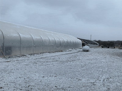 Oak Cliff Greenhouse Snow