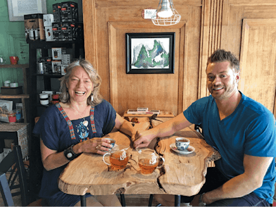 Kevin Kuethe Mom Kim Lugthart Tearoom Tradition Fmt