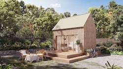 The research will track the carbon footprint of a hemp-based building project by measuring data from hemp farming methods all the way through constructing one of Coexist’s 140-square-foot Traveler structures, pictured here.
