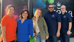 Department of Cannabis Control (DCC) and Business, Consumer Services, and Housing Agency (BCSH) leaders at 515 Broadway, a licensed cannabis retailer and equity program participant, located in Sacramento, California.