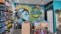 Inside Cake’s Malibu, Calif., location, a mural tribute to Charlena's late brother, Shaun Berry.