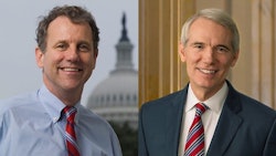 Representing different parties, Ohio U.S. Sens. Sherrod Brown (left) and Rob Portman also represent different stances on federal cannabis policy.