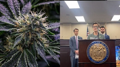 Kentucky State Rep. Rachel Roberts introduces an adult-use cannabis bill during a Feb. 17 press conference.