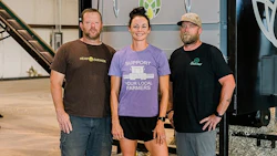 From left: Aaron Baldwin, Melissa Nelson, and Richard Baldwin, co-owners of SBIH