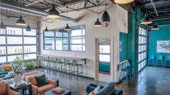 Inside Hot Box Social cannabis consumption lounge in Hazel Park, Mich.