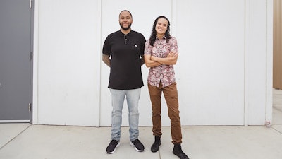 Allen Hackett (left) and Marie Montmarquet of MD Numbers