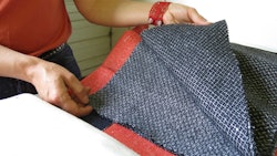 Hemp and wool fabric.