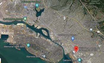 map of oakland, showing the green sage property east of downtown