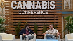 Eric Sandy, CBT digital editor (left), alongside Paul Weaver, director and head of cannabis at Boston Beer Co.