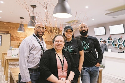 The team at Mary & Main dispensary in Capitol Heights, Md.