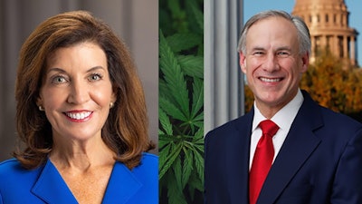 New York Democratic Gov. Kathy Hochul and Texas Republican Gov. Greg Abbott are running to keep their seats this election.