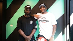 Ricky Williams, founder and president of Highsman (left), and Chris Ball, owner and CEO of Ball Family Farms.