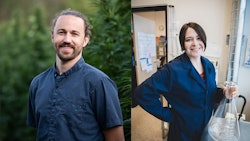 Mason Walker, left, CEO of East Fork Cultivars, and Katie Stem, right, founder of Peak Extracts.