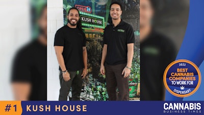 Kush House’s Frank Baker, left, and Kris Miller.