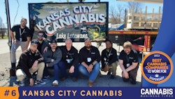 Members of the Kansas City Cannabis Co. team, from left to right: Eric Burgess, Lee Burgess, Jeff Krupkowski, Forest Palmer, Corey Martin, Dan Nelson, Kyle Davis and Freddy Bruhn.
