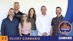 From left: Frank Gemignani (VP of retail), Farid Harrison (co-founder and CEO), Elizabeth Aguirre (GM, Velvet Martinez), Victoria Long (head of people and places), Matt Morea (co-founder and COO), Travis Bowles (head of purchasing).